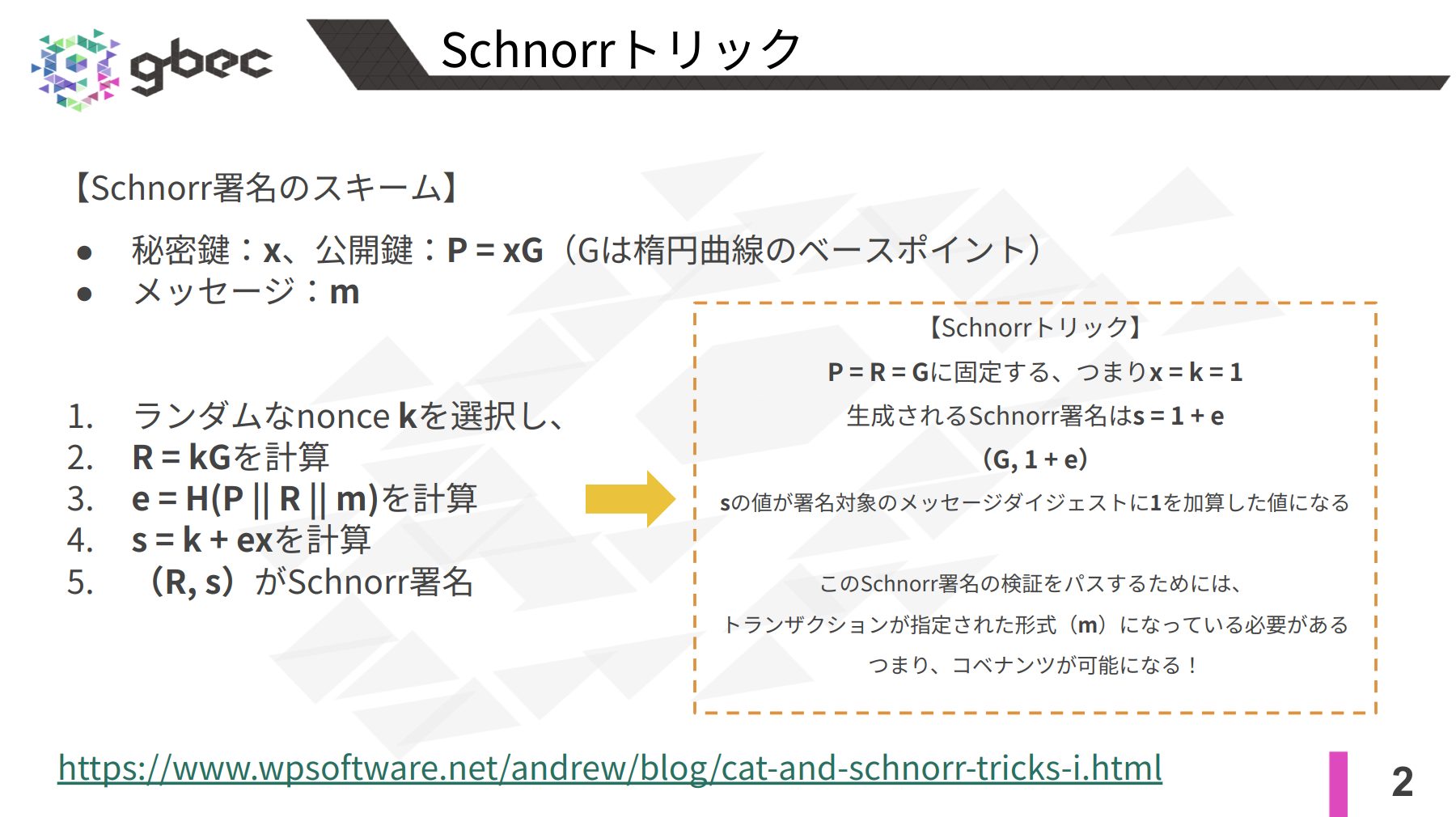 【動画で学ぶブロックチェーン】OP_CATとSchnorrトリックを利用したコベナンツ – 安土 茂亨